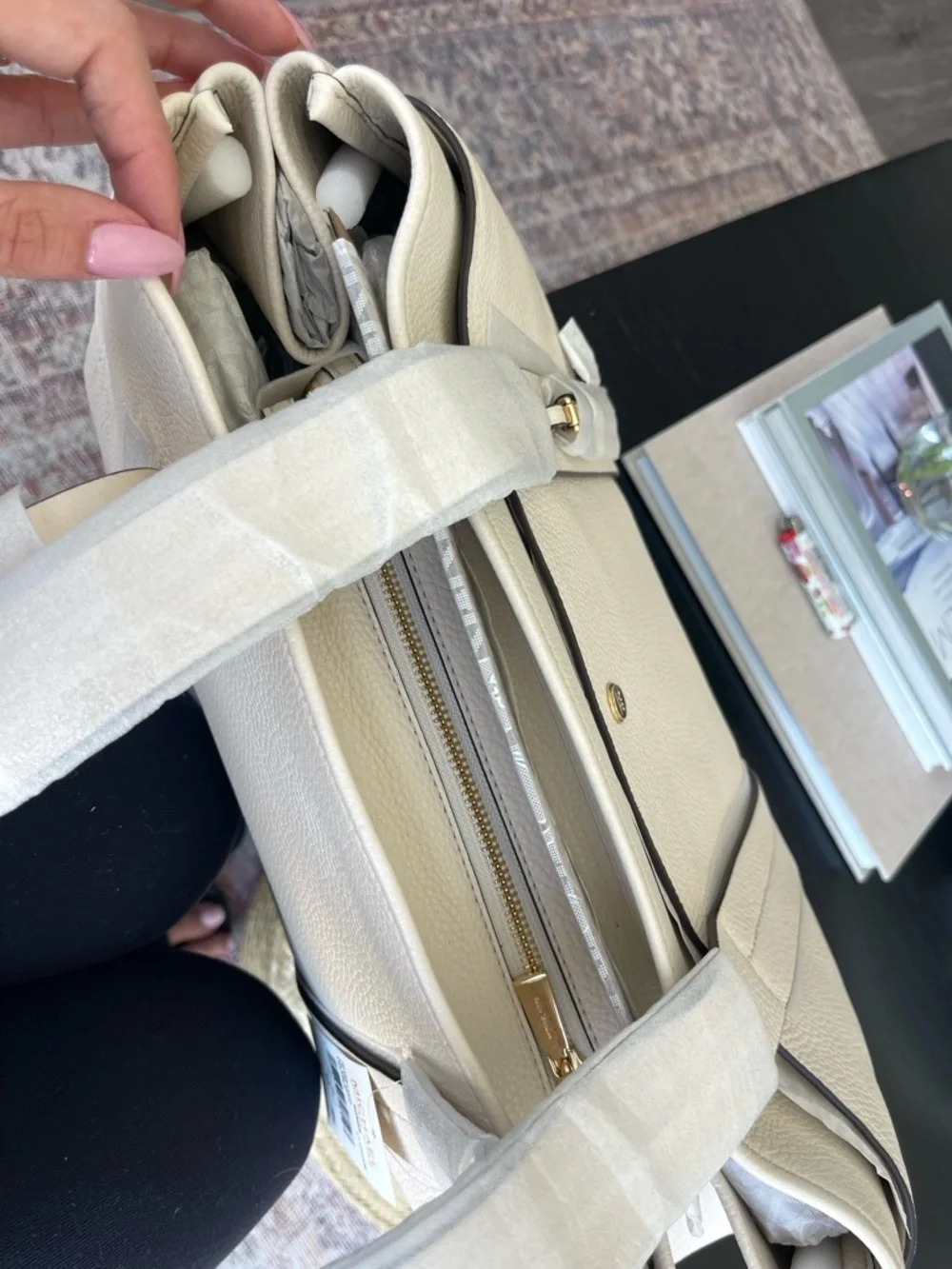 Michael Kors Romee Large Pebbled Leather Tote Bag - Picture 15 of 15